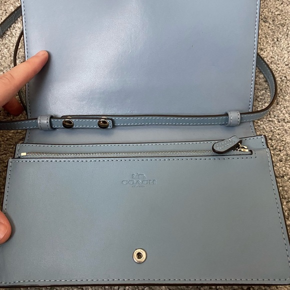 Coach Croc Crossbody fold over bag - Picture 3 of 6